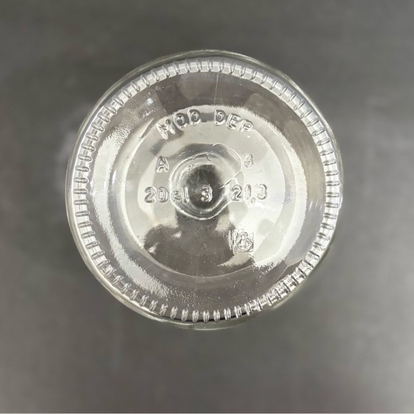 Mod Dep Clear Glass Alcohol Vinegar Jar Lab Bottle Marked (no stopper) Vintage - Picture 5 of 8